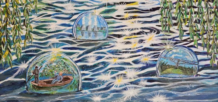 Ausstellung "Łužyske grajkanje z barwami | Lausitzer Farbspiele"