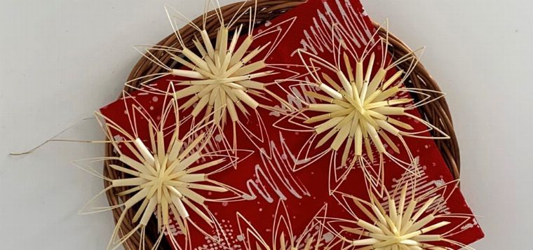 Weihnachts-Workshop: Fertigung von Strohsternen