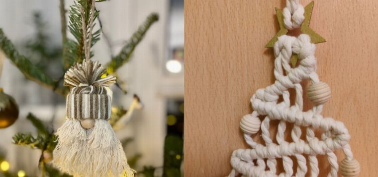 Adventsworkshop: Knoten von Weihnachtsfiguren mit der Makramee - Technik